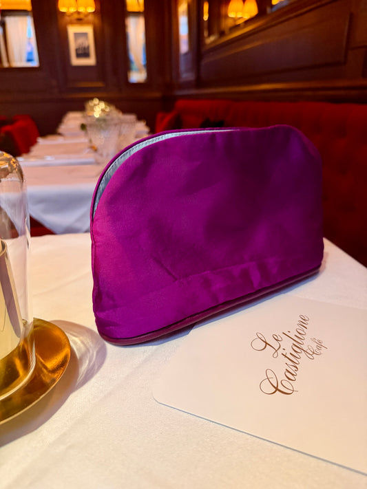 Le Taffeta Pouch in Aubergine
