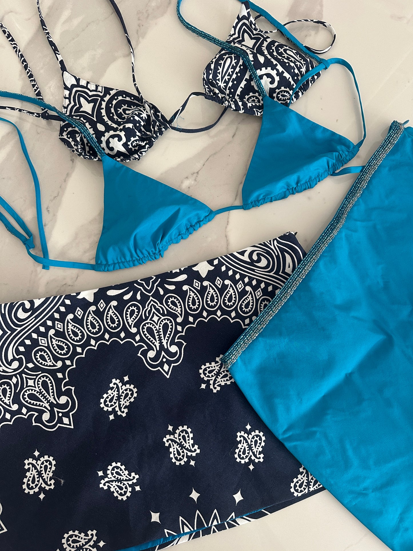 Le Bandana Mini in Navy